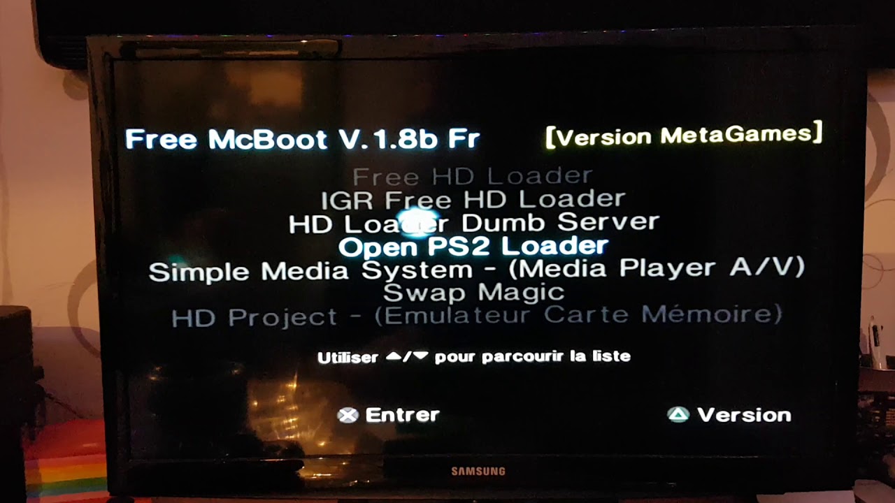 Installation open ps2 loader sur free mcboot