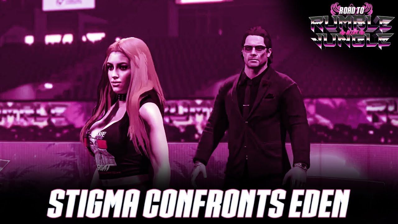 WWE 2K: Stigma confronts Eden about Ryan Swift (Road To Rumble In The Jungle)