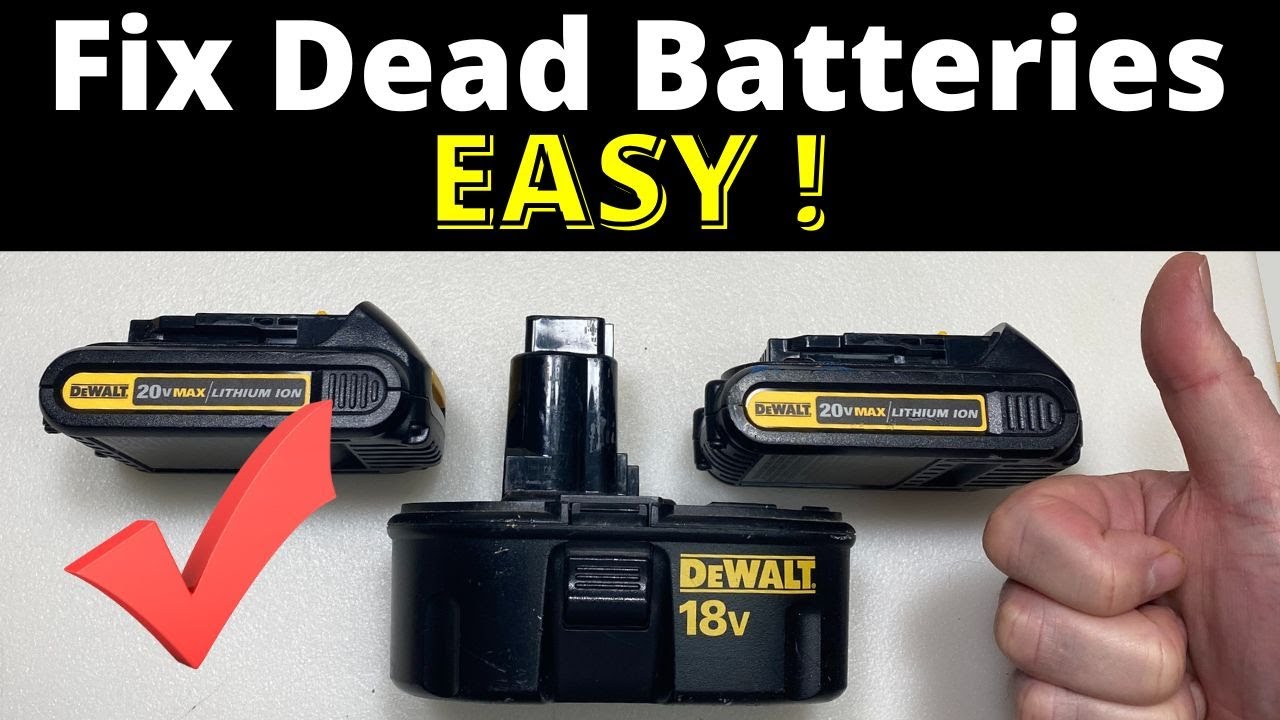 SECRET to FIX Drill Batteries - Charge Dead Lithium Tool Batteries
