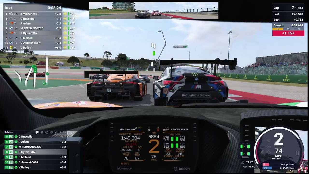 LMU - McLaren 720S LMGT3 Evo @ Portimao Daily Race
