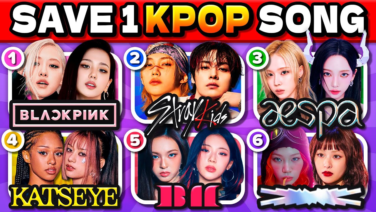 SAVE ONE SONG PER EACH KPOP GROUP 🔥 (6 Songs Challenge) | Kpop Game 2025