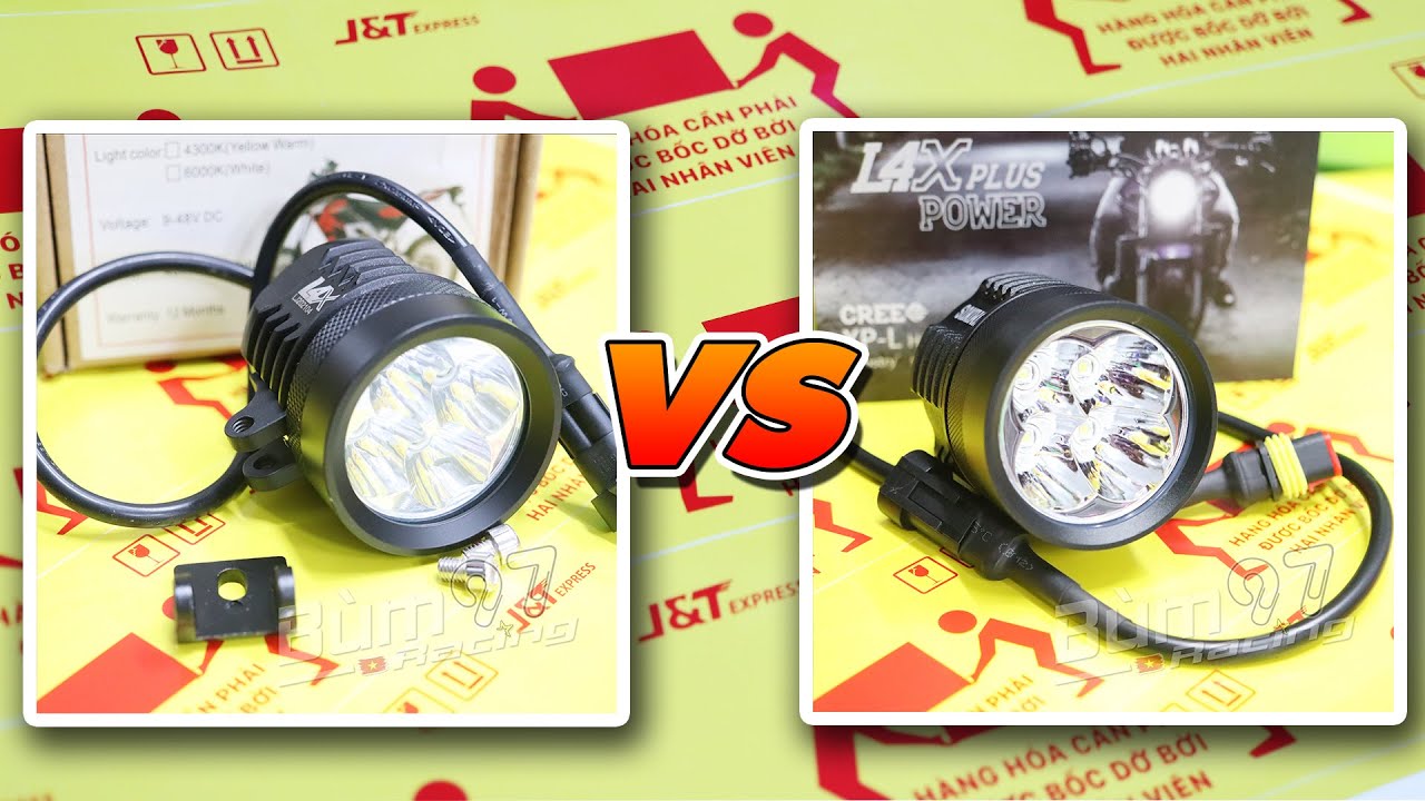 Đánh Giá So Sánh Đèn L4X Cree Vs L4XPlus Luminus | Bùm TV