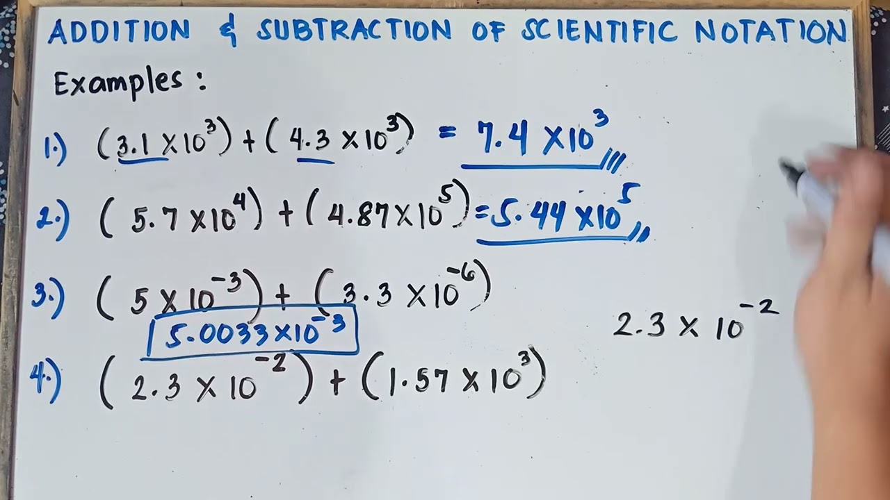 Addition and Subtraction of Scientific Notation | Explain in Detailed | Grade 7| Quarter 4 |