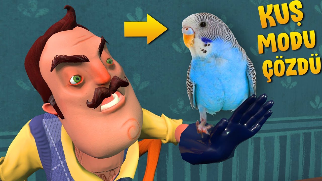 Kuş İle Modu Çözdük, Hello Neighbor Mod Muhabbet Kuşu