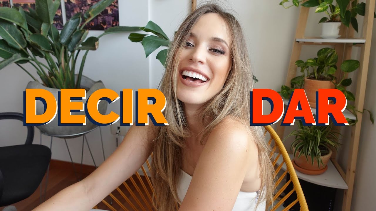 Las confusiones entre DECIR Y DAR: Ejercicios de práctica conjugando | Español con María