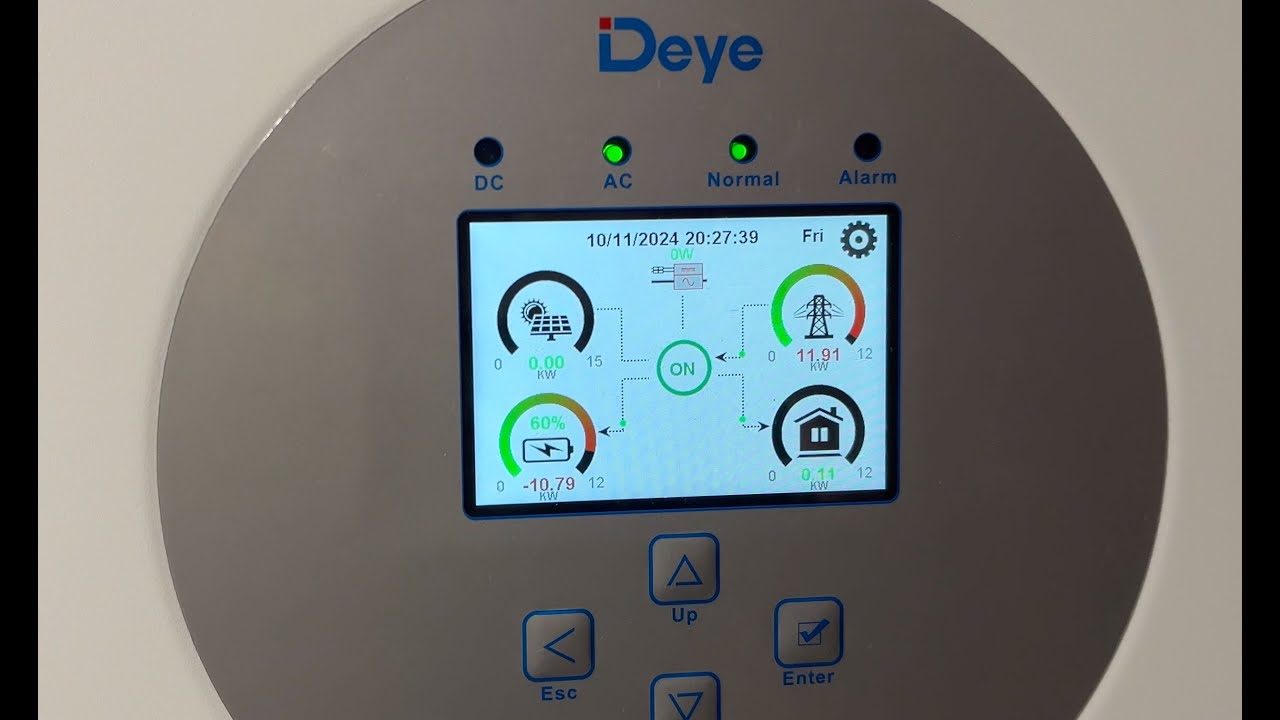 Deye 12kwt - 240A charging test