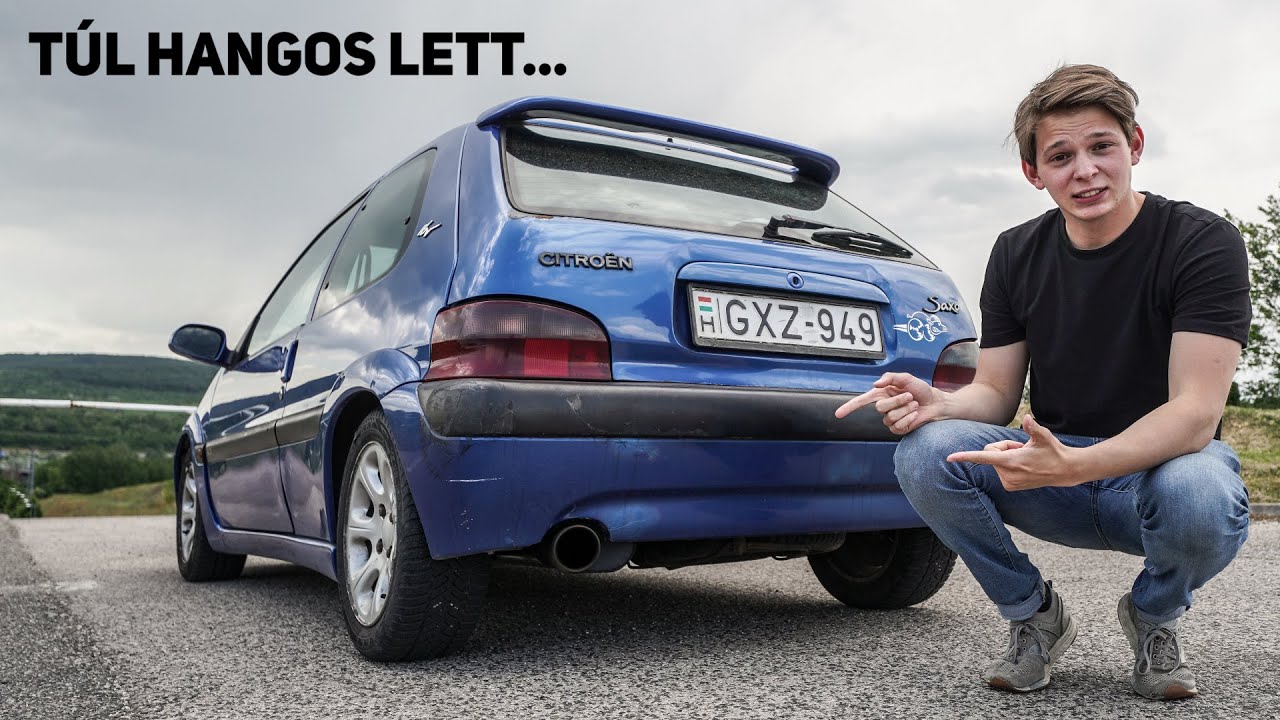Új kipufogó rendszer a Saxo VTS-en, ami túl jól sikerült...