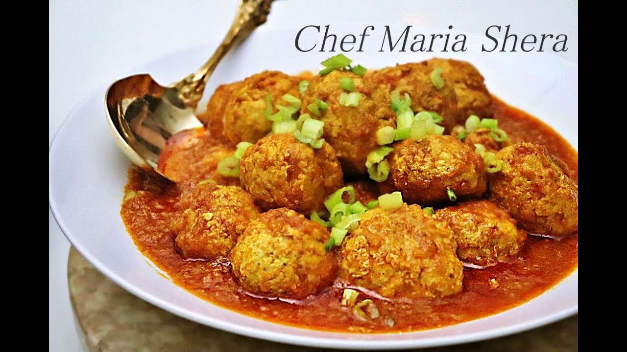 Afghan kofta murgh- Chicken meatballs recipe-Chicken kofta-korma kofta-Afghan recipes