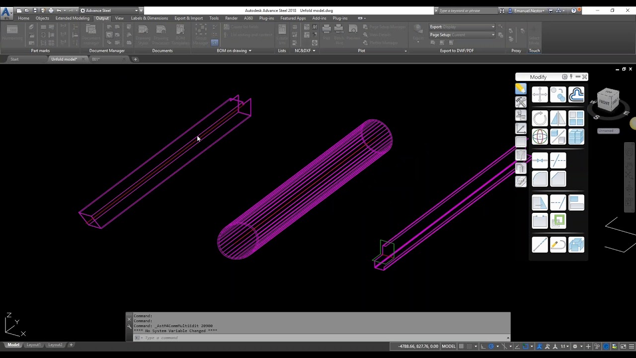 15. Unwinding drawings and methods in Advance Steel 2018