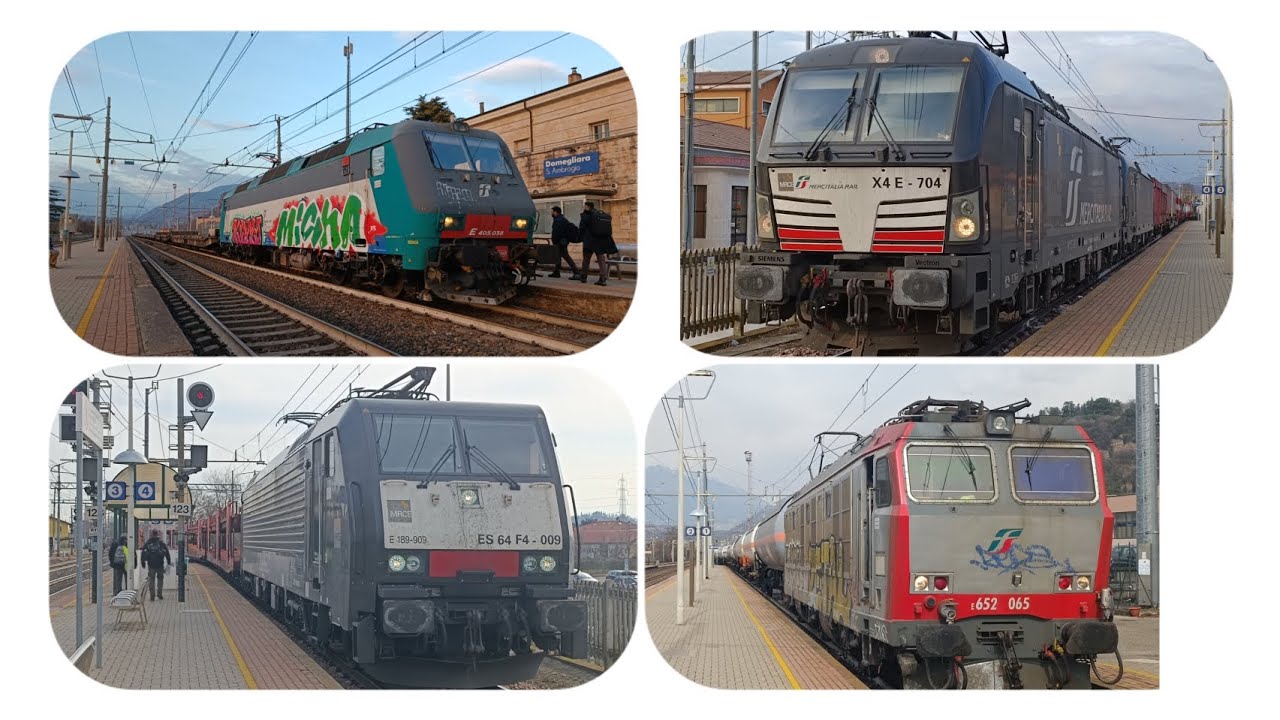 Treni Merci Della Linea del Brennero! Treni merci a Domegliara!