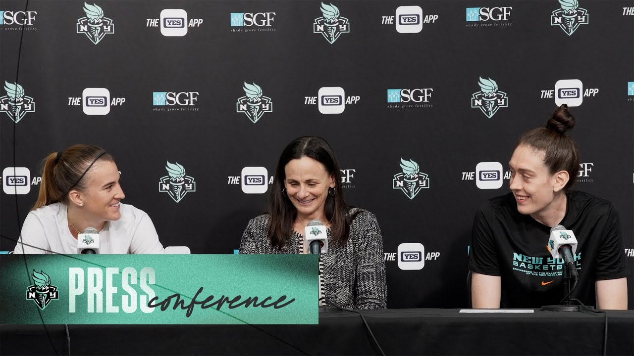 Sandy Brondello, Sabrina Ionescu, and Breanna Stewart Press Conference | Liberty vs. Aces