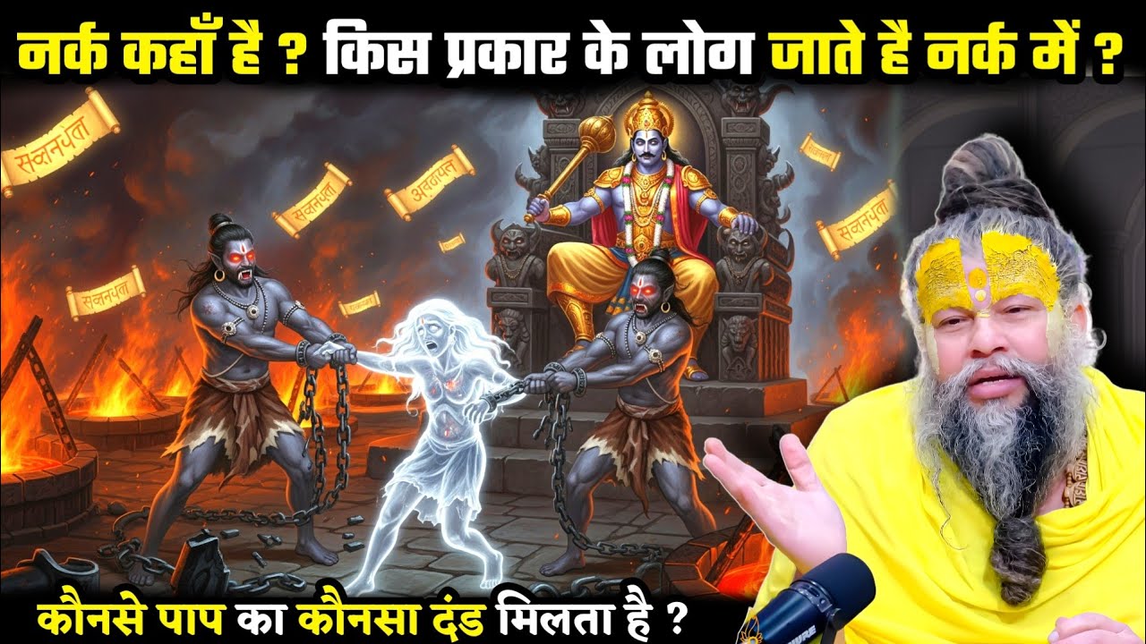 पृथ्वी से नर्क कितनी दूर है? कैसे लोग जाते है वहाँ? " श्री प्रेमानंद जी महाराज