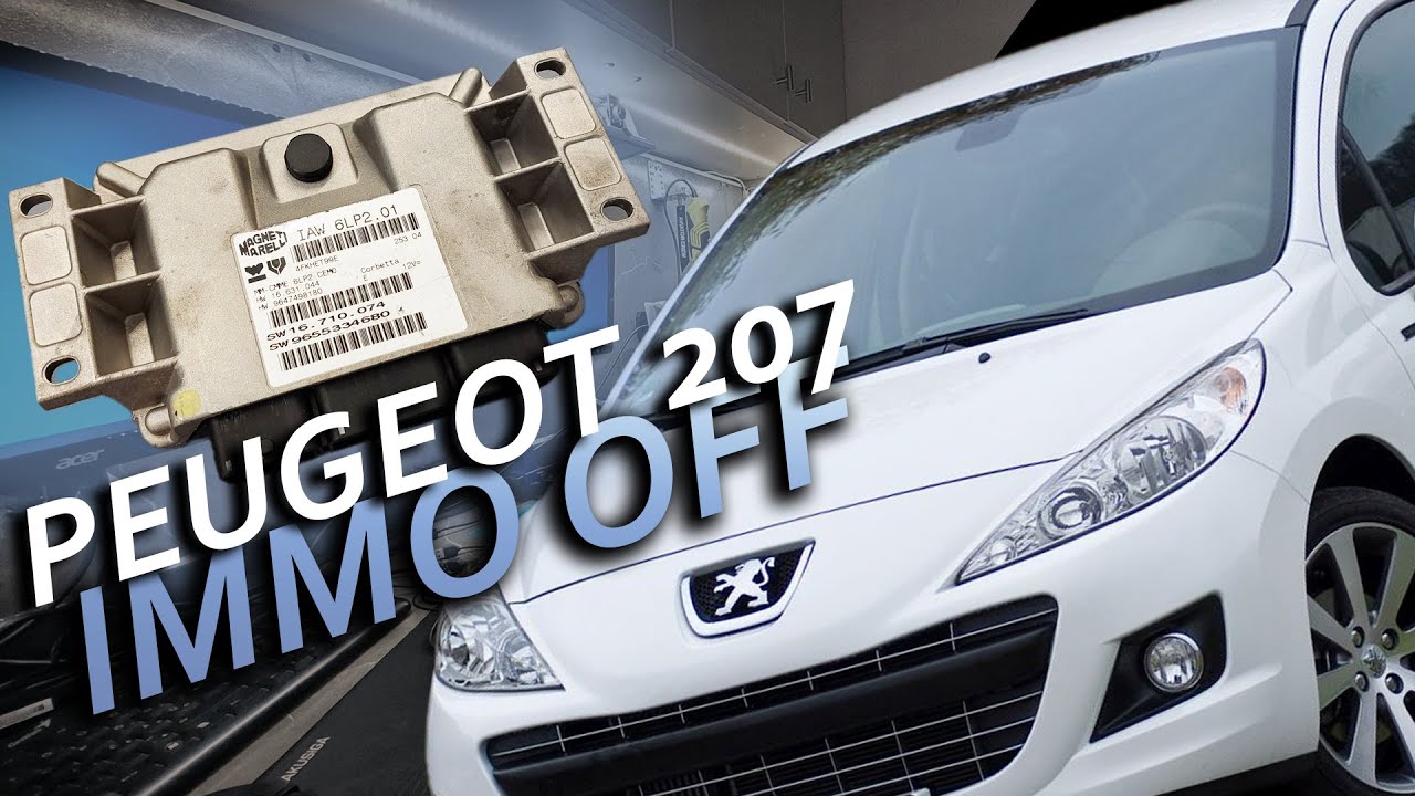IMMO OFF - KTAG / IMMO KIÍRÁSA MOTORVEZÉRLŐBŐL / PEUGEOT 207 - MAGNETI MARELLI IAW 6LPxxx