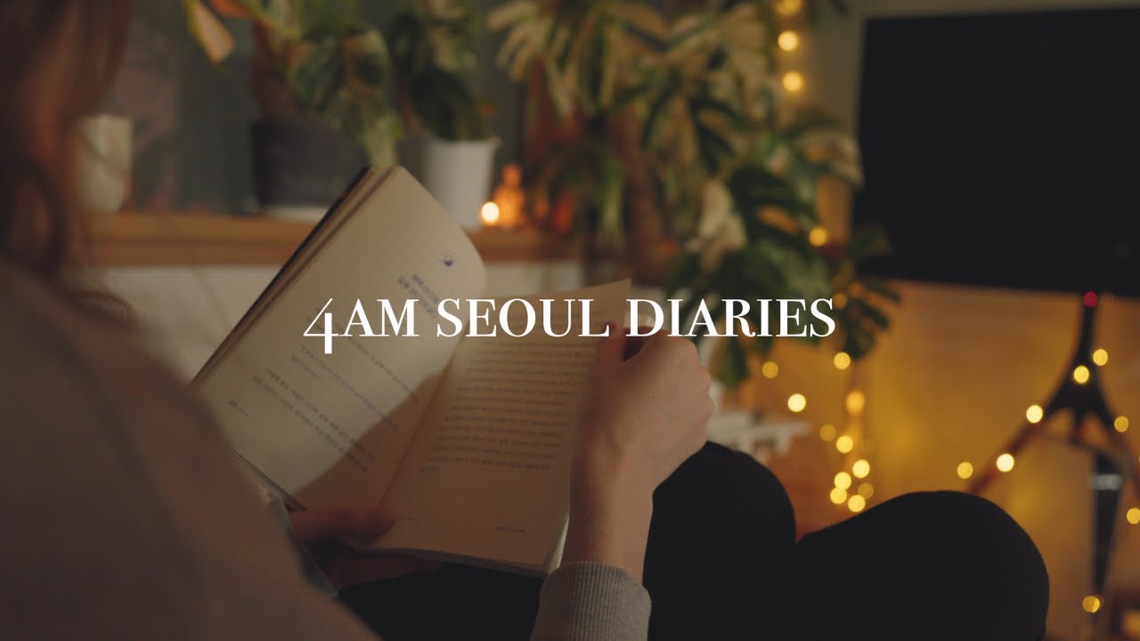 reasons to wake up early🌞 reading, yoga, studying languages, skincare, breakfast | 4am seoul diaries