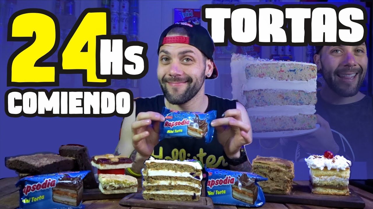 24hs COMIENDO TORTAS! Record de CALORIAS! Especial Cumple! Ep Final!