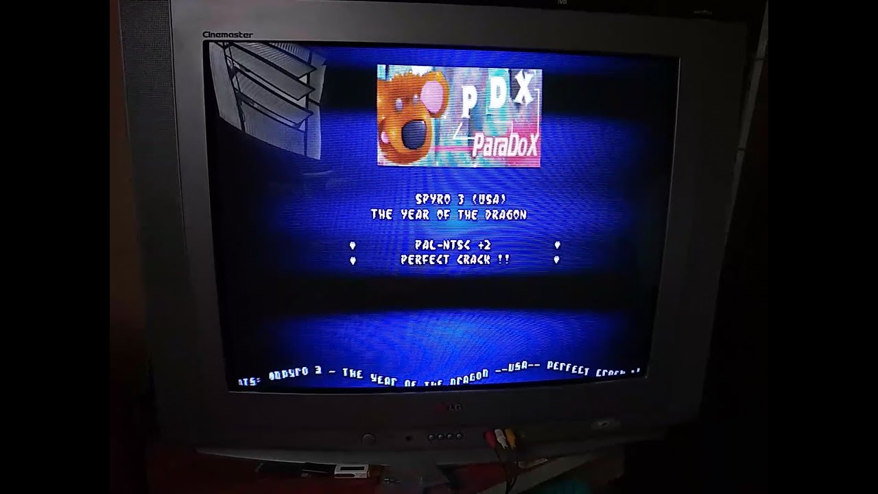 Spyro 3 Paradox Cracktro on Real Hardware (PS2) - DKWDRV