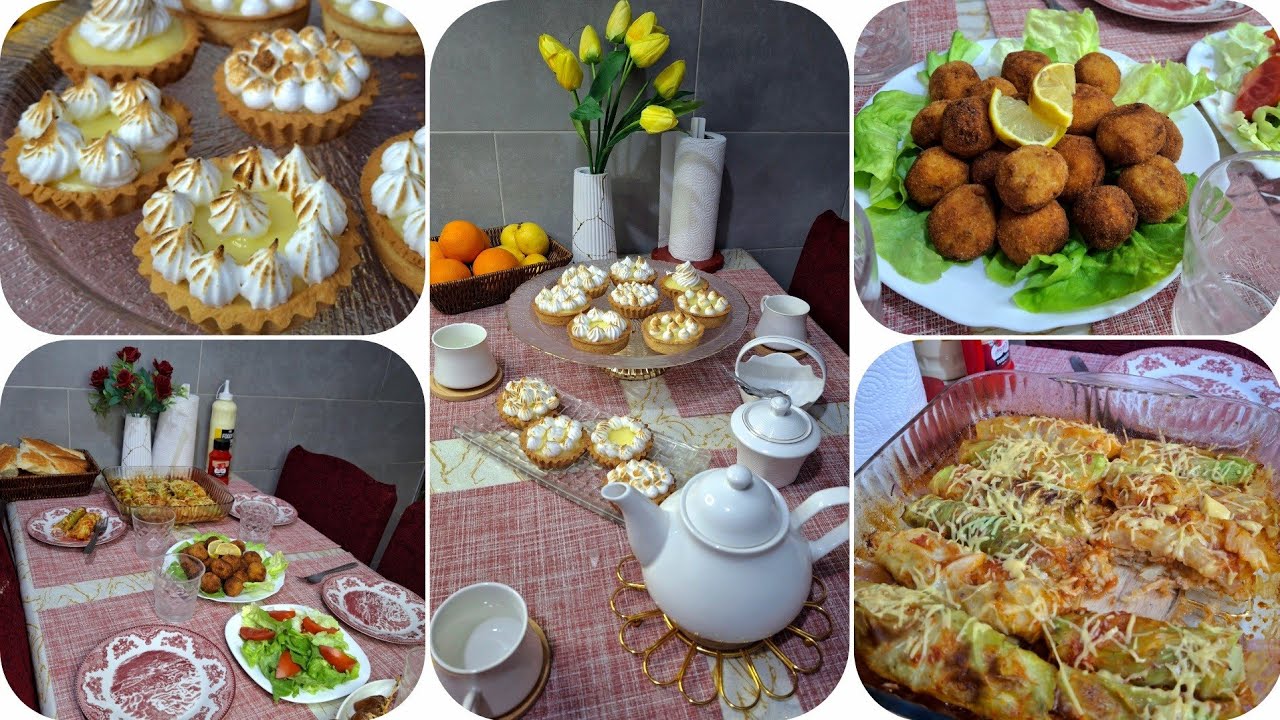 روتين قنبلة😍وصفات الكرمب/ كرمب محشي في الفرن/ كروكات الكرمب/ تارتولات بكريمة الليمون و المورانغ🍋