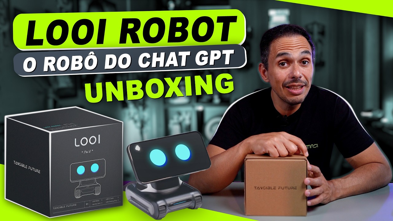 LOOI Robot. Esse Rob&ocirc; usa ChatGPT! | Unboxing #macmasi #looirobot #unboxing