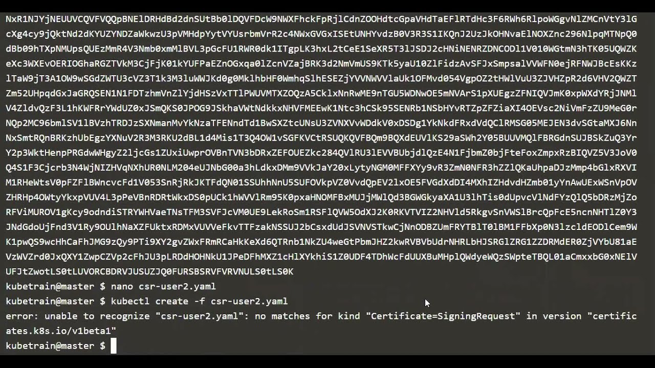 Add a User for TLS Authentication in Kubernetes