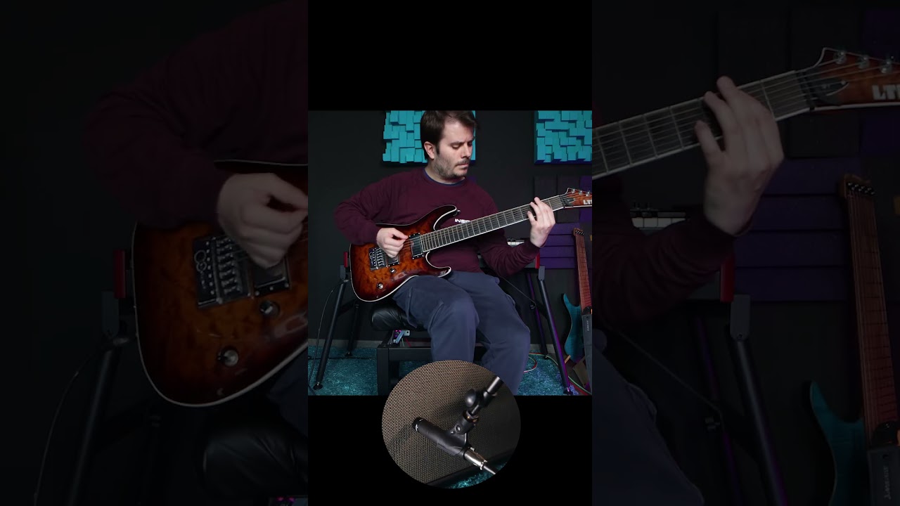 mic comparison: sm57 vs sm7b (high gain guitars) #metal #guitar #comparison #recordingstudio #shure