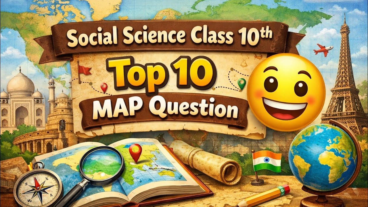 class 10 social science map work up board || #upboardexam2026 | @Target100percentage 