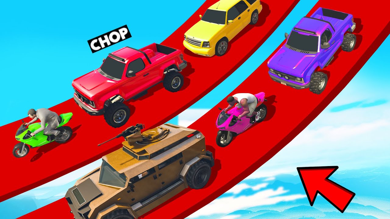 FALLING CARS VS RPG 1000% IMPOSSIBLE DEATHMATCH GTA 5