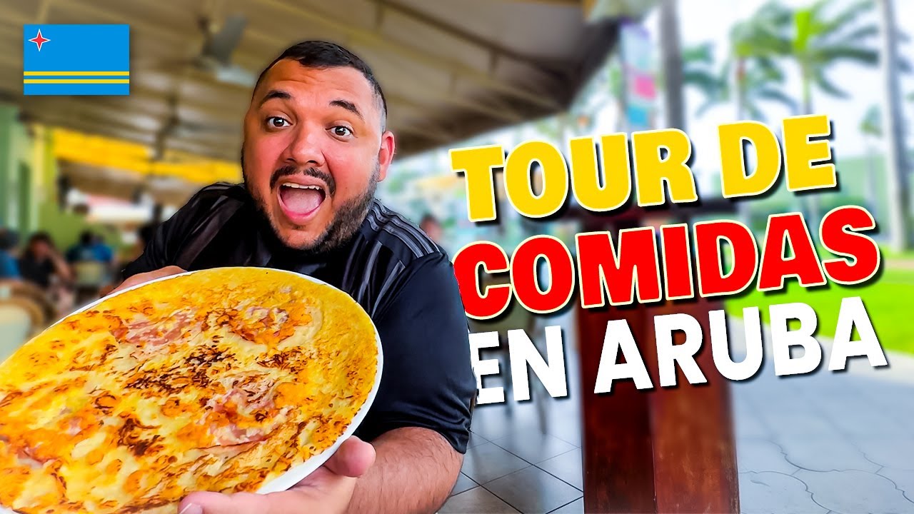 POCOS conocen la VERDADERA COMIDA de ARUBA 🇦🇼 Lo probé CASI TODO