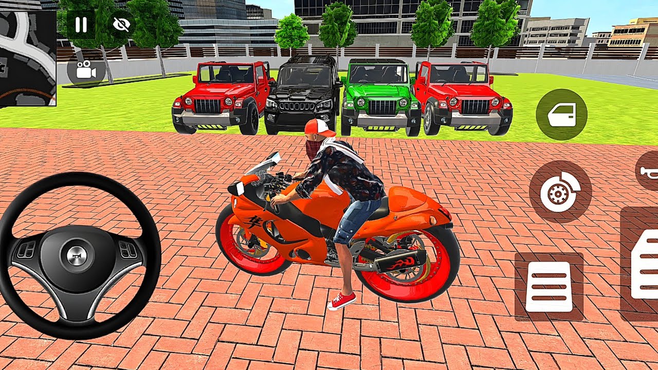 🎮Franklin Modify Indian new🎮 Showroom me se new 2️⃣ black thar And 2️⃣ Scorpio car🚖Police car Game🎮