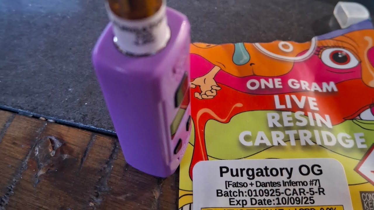 1G OLIO 710 LABS LIVE RESIN CART PURGATORY OG INDICA DOMINATE REVIEW