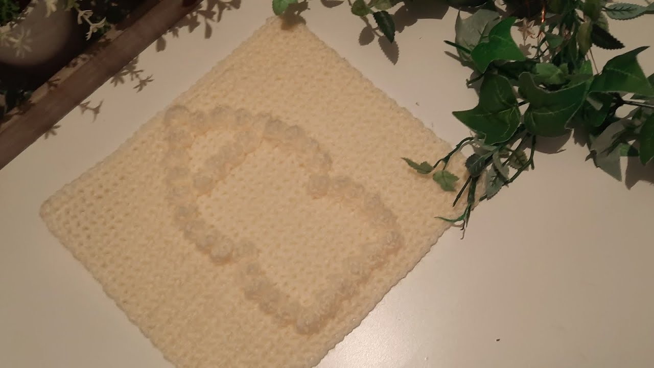 easy crochet ,bobblestitch ,baby bottle sqaure ,follow along ,new pattern,