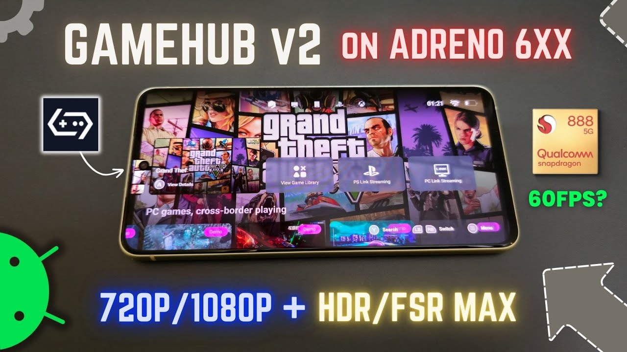 Gamehub Emulator on Snapdragon 888 - Best Settings & GTA 5 Test!