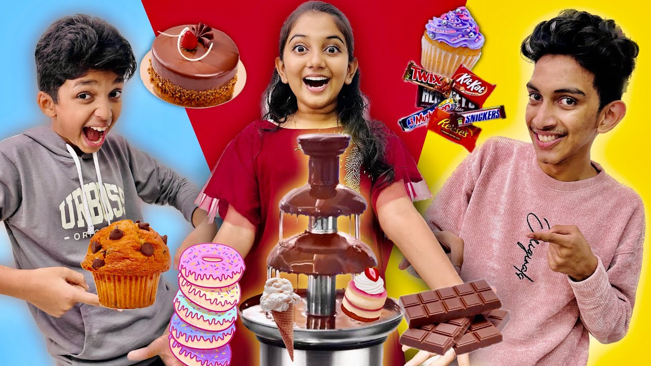 Chocolate fountain ⛲️ 🍫 testings different items #CHOCOLATE FOUNTAIN CHALLENGE#Minshasworld