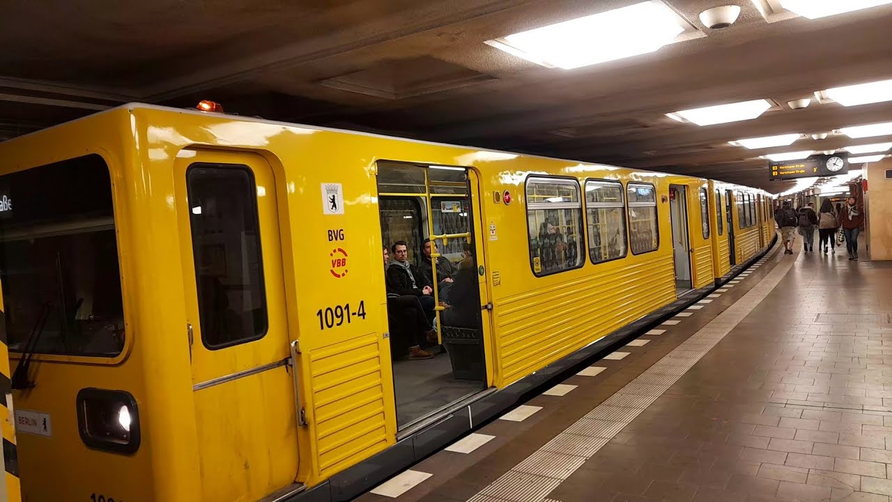 Mitfahrt in der U3 von Krumme Lanke bis Fehrbelliner Platz im GI/1E 1091-3