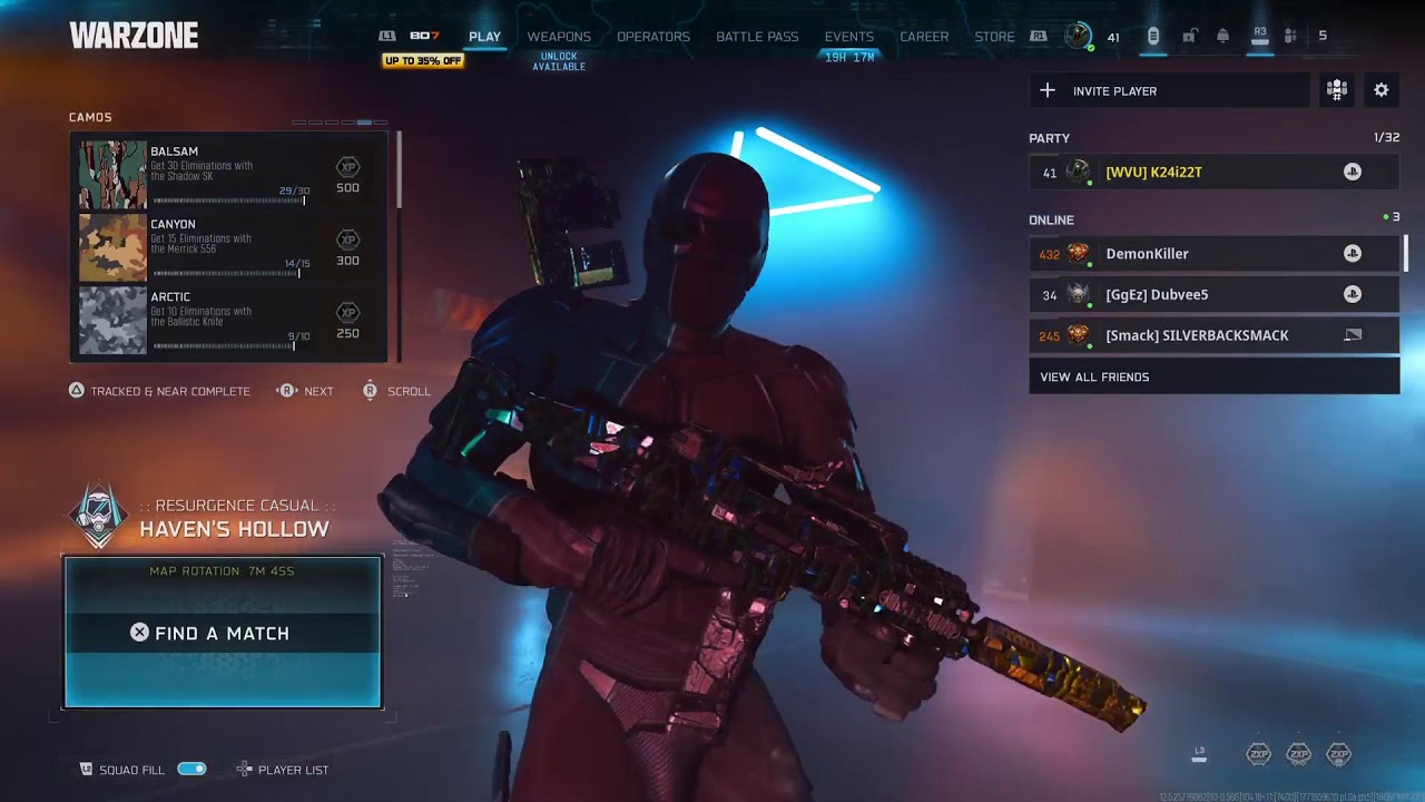 #1 Non Meta Player on Warzone - The Warden 308 - Do Not Use - Cammo Grind! Drop in and say hi!