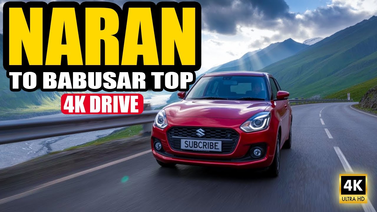 Naran to Babusar Top | Stunning 4K Drive with Lulusar Lake & Live Snowfall Views