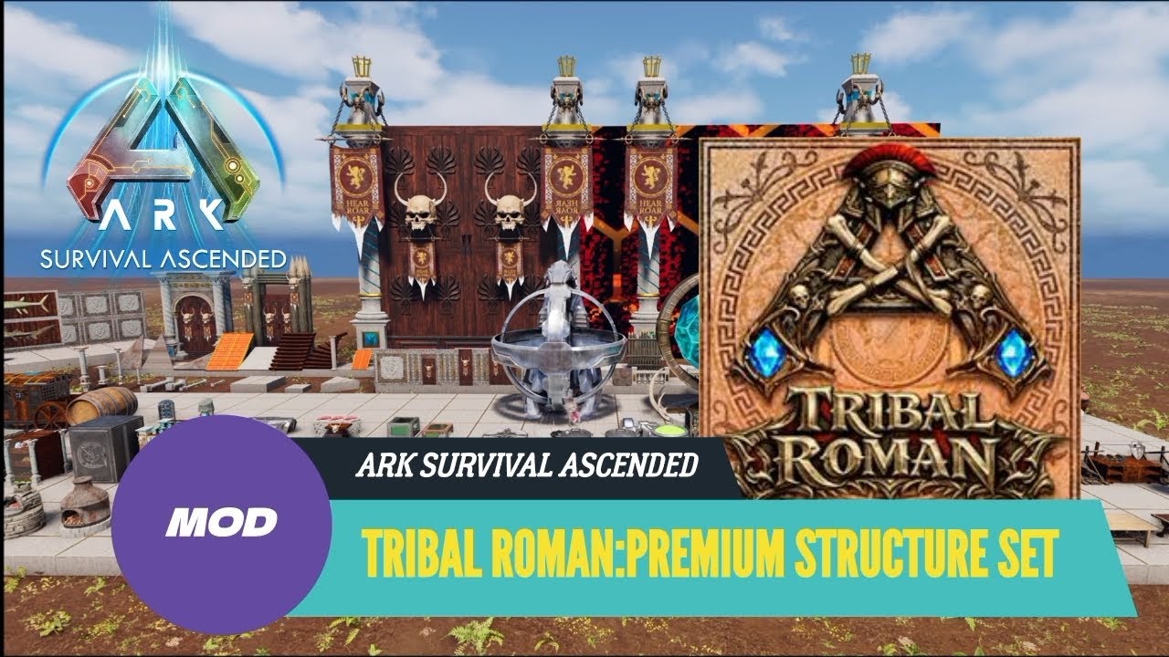 【ARK】ASA エピファニー編 #16「MOD: トライバル ロマンスキンセット」TRIBAL ROMAN: Premium Structure Set / Epiphany