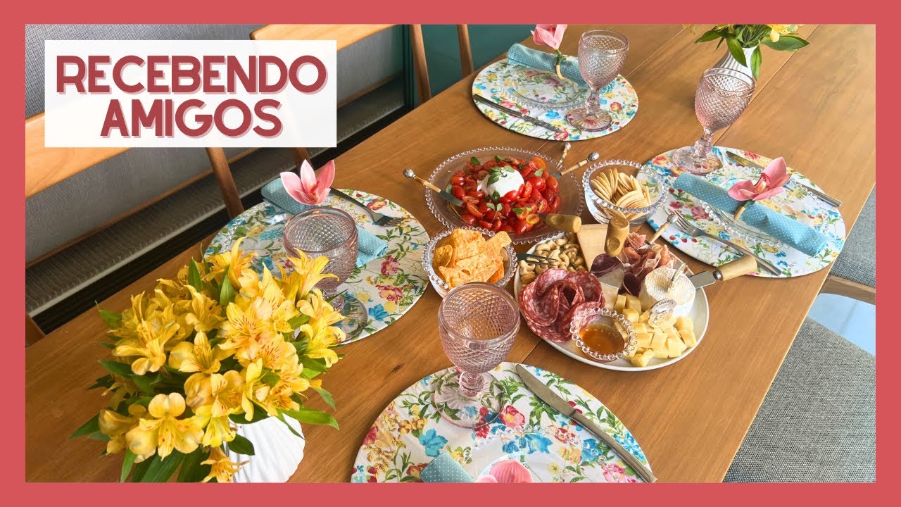 RECEBENDO AMIGOS COM PETISCOS