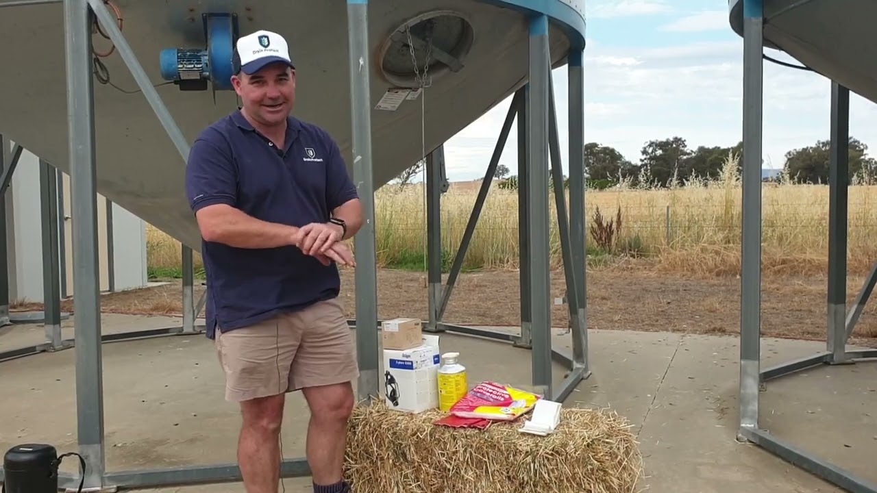 Grain Fumigation of a Transportable Silo
