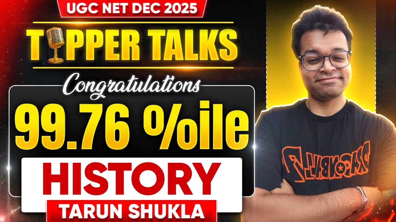 UGC NET History Topper With Tarun | UGC NET Result 2026 January Topper | UGC NET Cut Off 2026