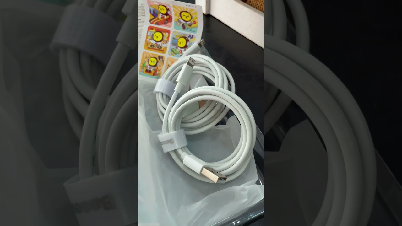 O melhor cabo pra iphone #apple #baseus #short