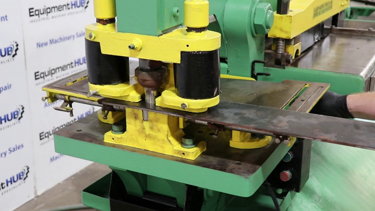 Piranha P90 90 Ton Hydraulic Ironworker with tooling / Attachments