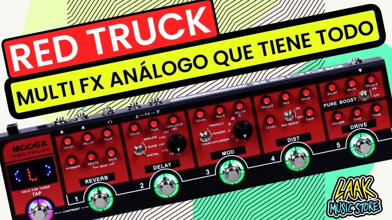 ES TODO LO QUE NECESITAS EN UN MULTIEFECTOS!🔥 MOOER RED TRUCK