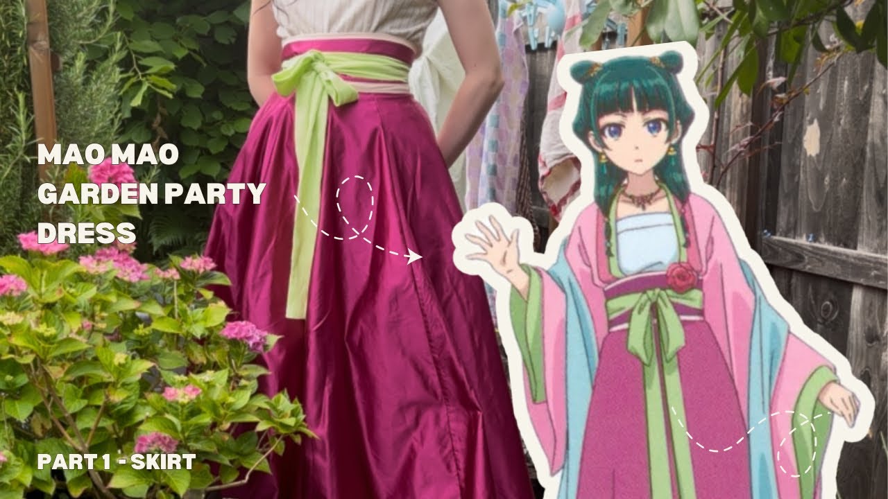 Making Maomao&rsquo;s garden party dress from apothecary diaries part 1 ~ cosplay sewing vlog