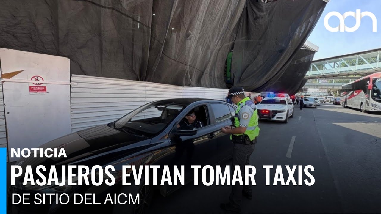 Prohibición de taxis por aplicación provoca afectaciones a usuarios en el AICM