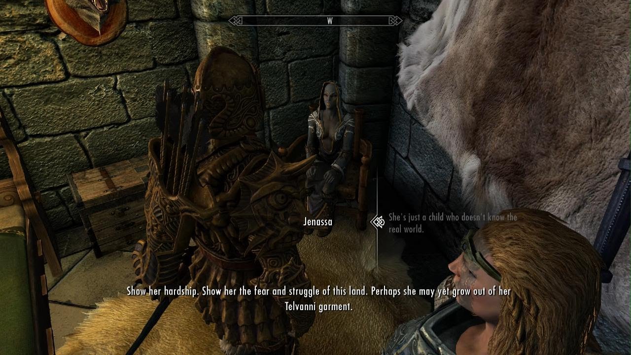 Skyrim Jenassa and Mjoll Talk about Brelyna PS5 4KHD