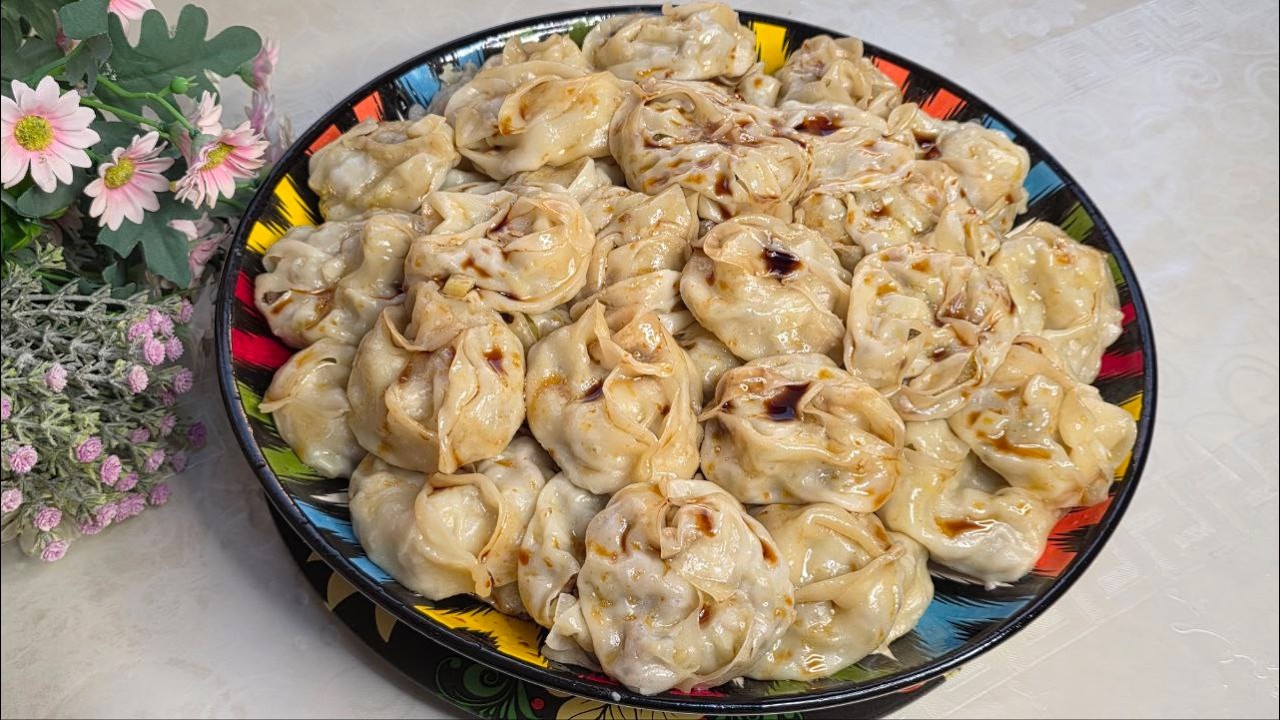 IFTORLIK dasturxoni uchun mazali MANTI tayorladim//Hammaga yoqimli ishtaxa😊😊