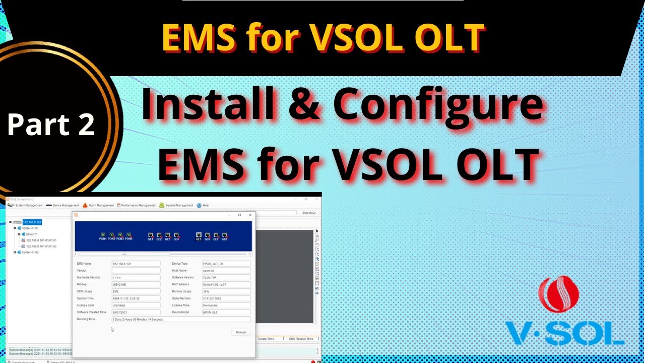 VSOL EMS Configuration | How to add VSOL OLT in EMS | How to Configure ONU in EMS | iT Info