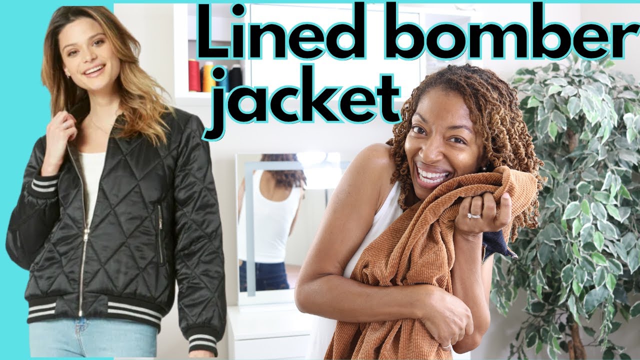 Look What Some FABRIC SCRAPS Can Do! McCall's 7637 - DENIM LINED BOMBER JACKET