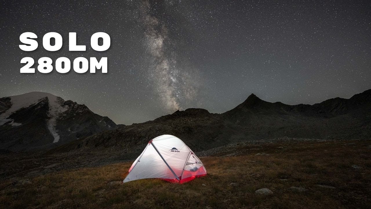 Bivouac solo à 2'800 m (ASMR)