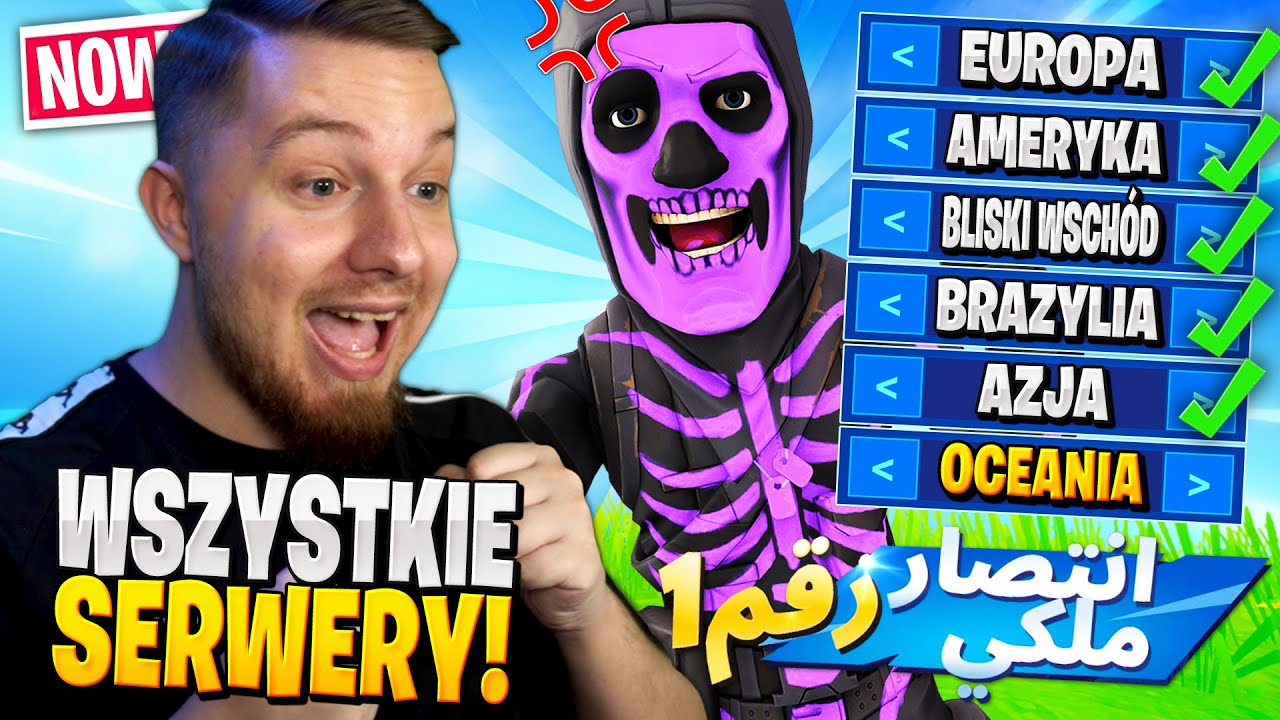 WYGRAJ na KAŻDYM SERWERZE w Fortnite ... (niemożliwy CHALLENGE!)